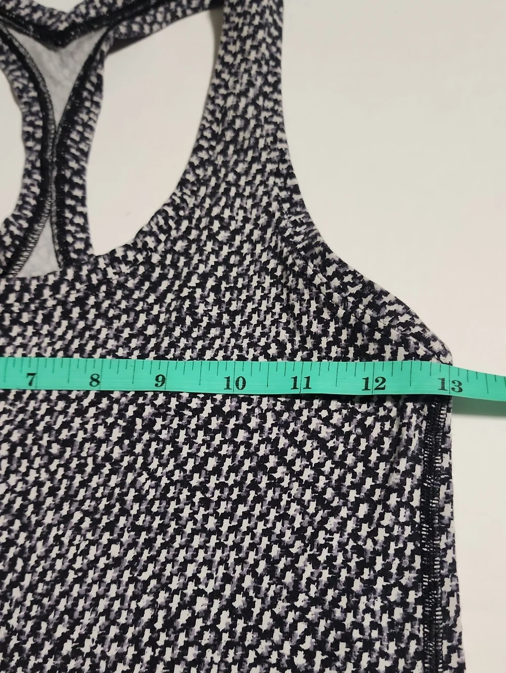 Lululemon Cool Racerback Frozen Fizz White Black